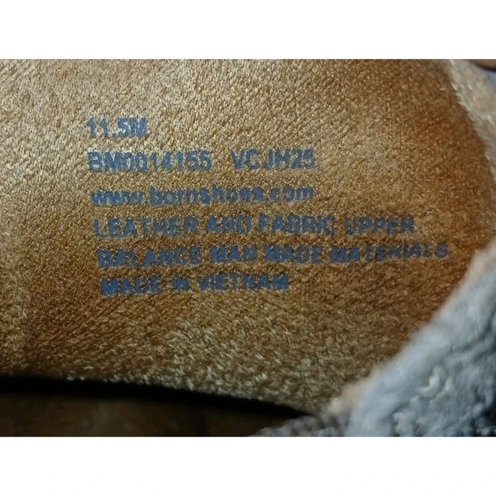 Born Mens Brown Suede Chelsea Ankle Booties Comfort Slip On Size 11.5 NEW C134